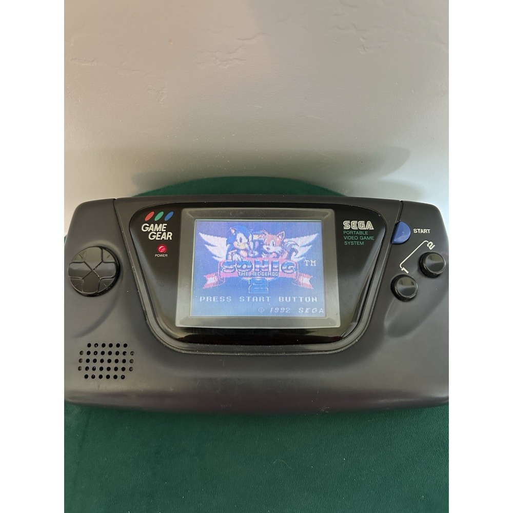 Sega Game Gear Launch Edition Black Handheld System MCWILL lcd mod,